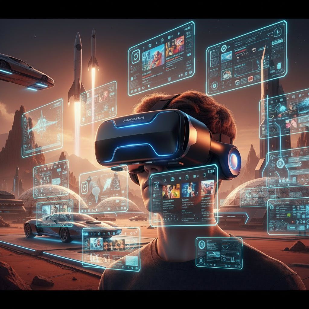 Dragon Flash VR Gaming Headset With Controller